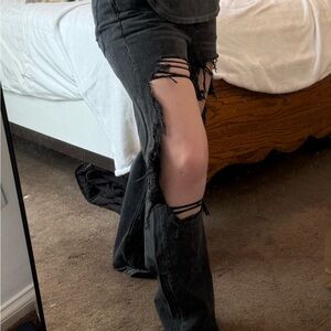 American eagle distressed Black Jeans